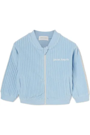 Palm Angels Logo-print corduroy track jacket