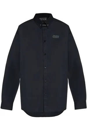 VERSACE Logo-appliqué shirt