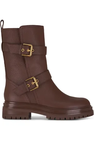 Gianvito Rossi Buckled leather ankle boots