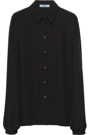 Prada Classic collar crepe shirt