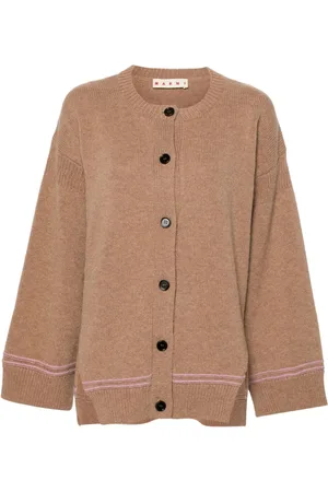Marni Intarsia-knit logo cardigan