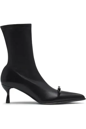 Lanvin Bow-detail leather ankle boots