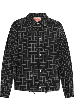 Kenzo Weave-print windbreaker jacket