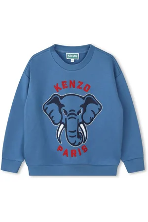 Kenzo Logo-embroidered crew-neck sweatshirt