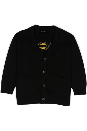 John Richmond Intarsia-logo cardigan