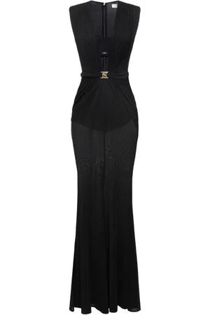 Elisabetta Franchi Built-in bra lurex gown