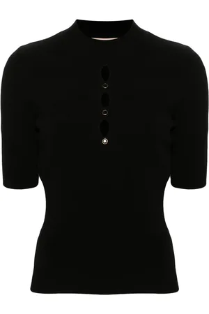 Twin-Set Cut-out stud-detail sweater