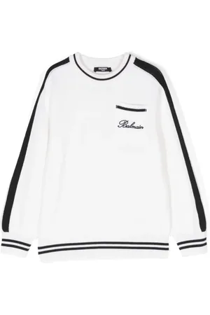 Balmain Logo-embroidered jumper