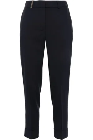 PESERICO SIGN Bead-embellished trousers