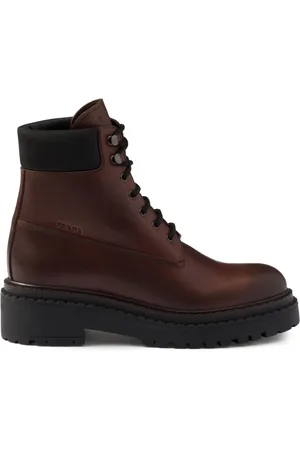 Prada Leather ankle booties