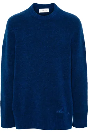 LANEUS Logo-embroidered sweater