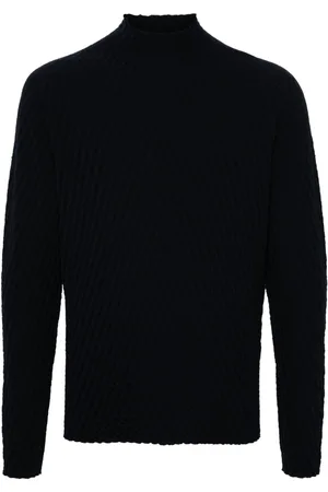 Giorgio Armani Jacquard mock-neck sweater