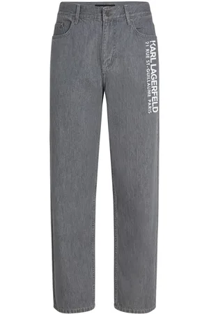 Karl Lagerfeld Rue St-Guillaume washed-effect jeans