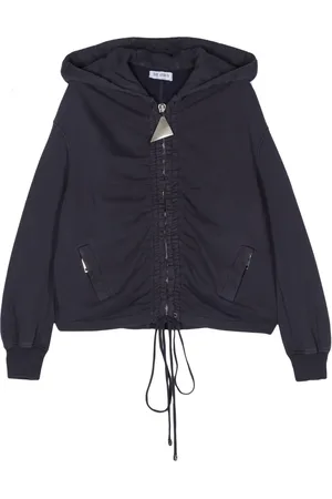 The Attico Ruched-detail hoodie