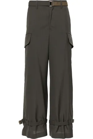 SACAI Wide-leg cargo trousers