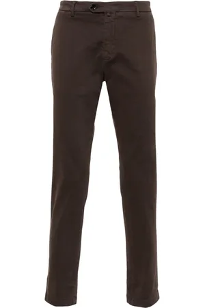 BRIGLIA Cotton chino trousers