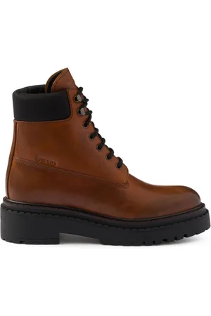 Prada Leather and Re-Nylon booties