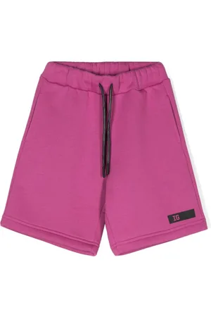 Il gufo Logo-print track shorts