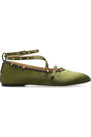 Wandler June leather ballerina shoes