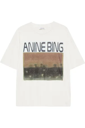 ANINE BING Cade Mushrooms T-shirt