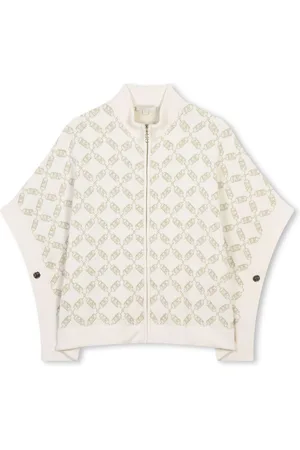 Michael Kors MK Empire logo-jacquard cape