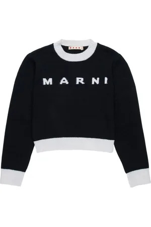 Marni Trimmed intarsia jumper
