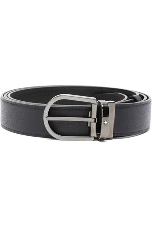 Montblanc Horseshoe-buckle leather belt