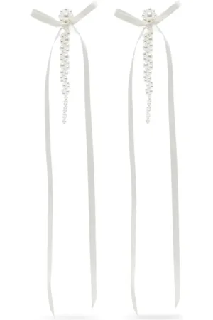 Simone Rocha Bow Ribbon Drip earrings