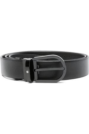Montblanc Horseshoe-buckle leather belt
