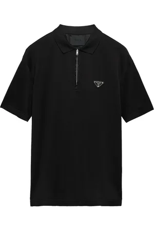 Prada Triangle-logo cotton polo shirt
