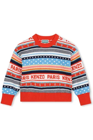 Kenzo Multi-stripe crew neck jumper