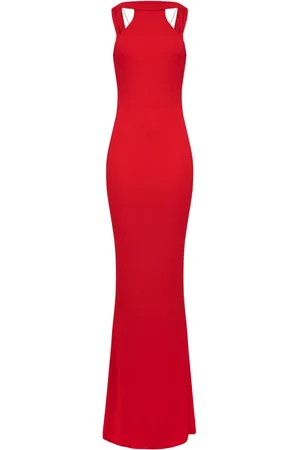 Elisabetta Franchi Necklace jersey maxi dress