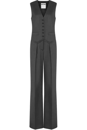 Moschino V-neck tailored jumpsuit