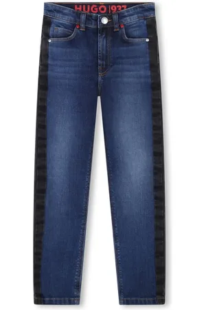 HUGO BOSS Cotton straight-leg jeans