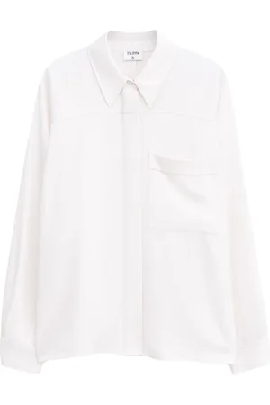 Filippa K Shiny patch-pocket blouse