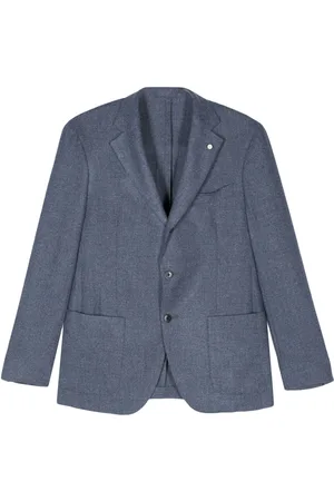 LUIGI BIANCHI MANTOVA Brooch-detail blazer