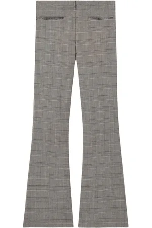Courrèges Flare mid-rise Prince of Wales pants