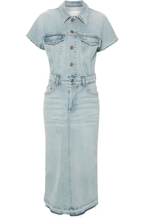 Ganni Denim midi dress