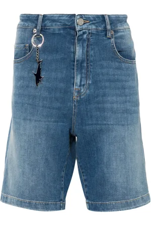 Paul & Shark Logo-charm denim shorts