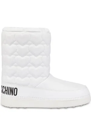 Moschino Heart-motif quilted boots
