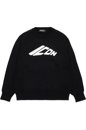 Dsquared2 Logo-print wool-blend jumper