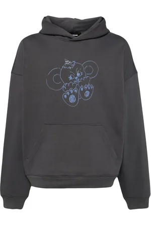 We11 Done Monster-print cotton hoodie