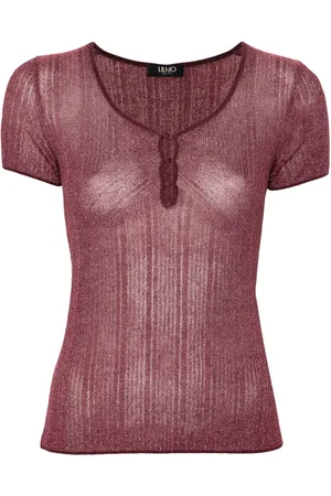 Liu Jo Lurex knitted top