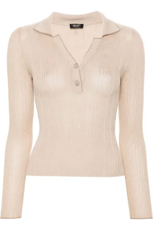 Liu Jo Lurex-detail knitted top