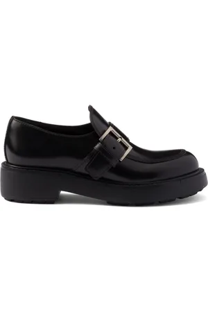 Prada Brushed leather loafers