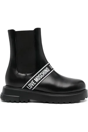 Moschino Logo-tape boots