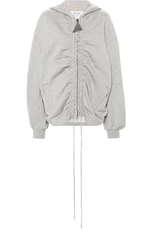 The Attico Ruched-detail hoodie