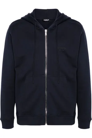 Dondup Logo print zip-up hoodie