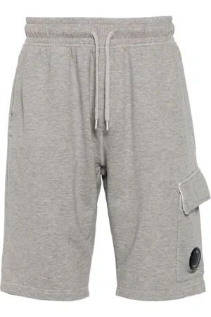 C.P. Company Lens-detail fleece track shorts