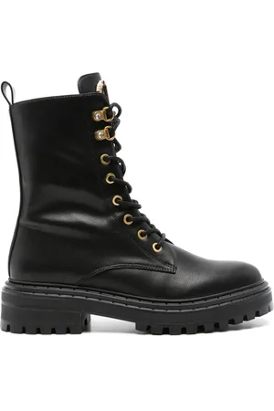 Twin-Set Rhinestone embellished Oval T boots